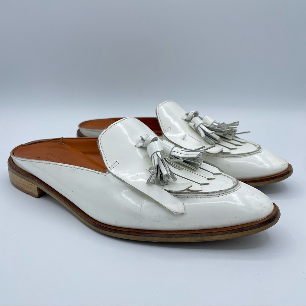 Everlane Modern Loafer Italian Mule 8 1/2 White - Picture 3 of 16